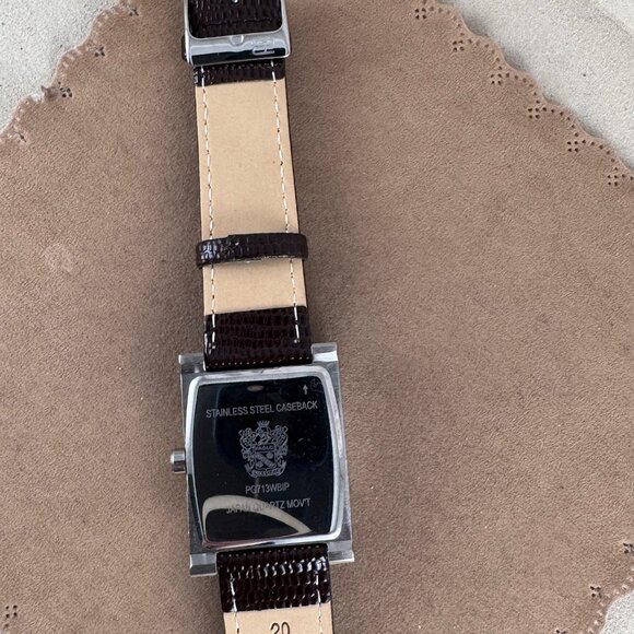 Vintage PAOLO GUCCI Designed Modern Chronograph Silver Tone Watch - Picture 7 of 8